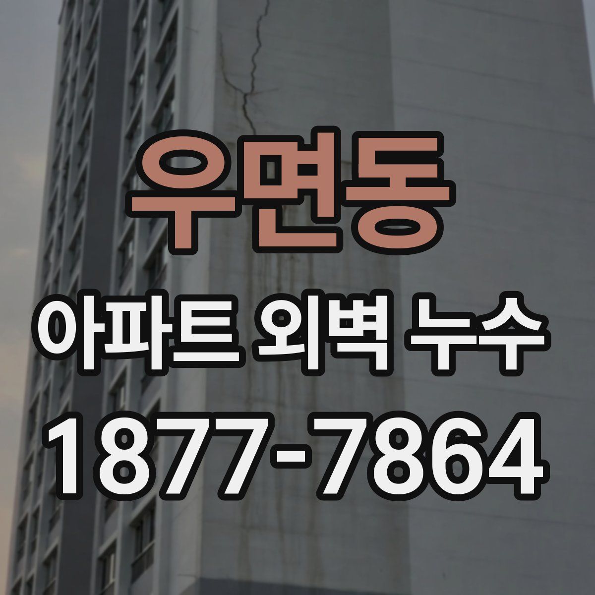 우면동 아파트 외벽 누수