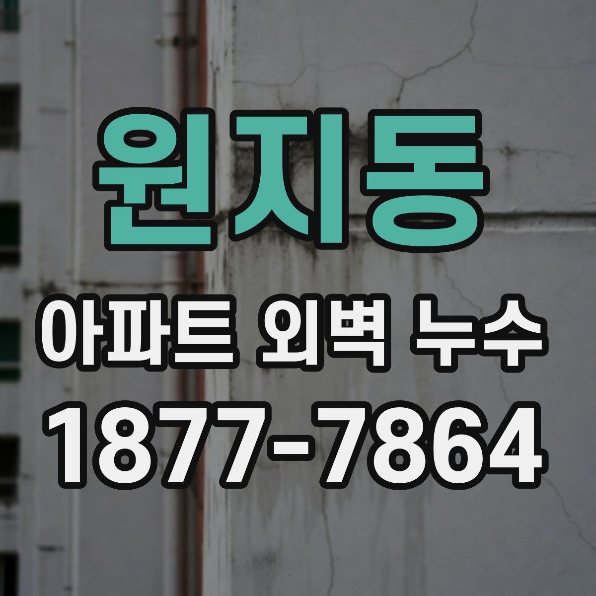 원지동 아파트 외벽 누수