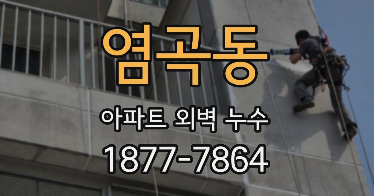 염곡동 아파트 외벽 누수