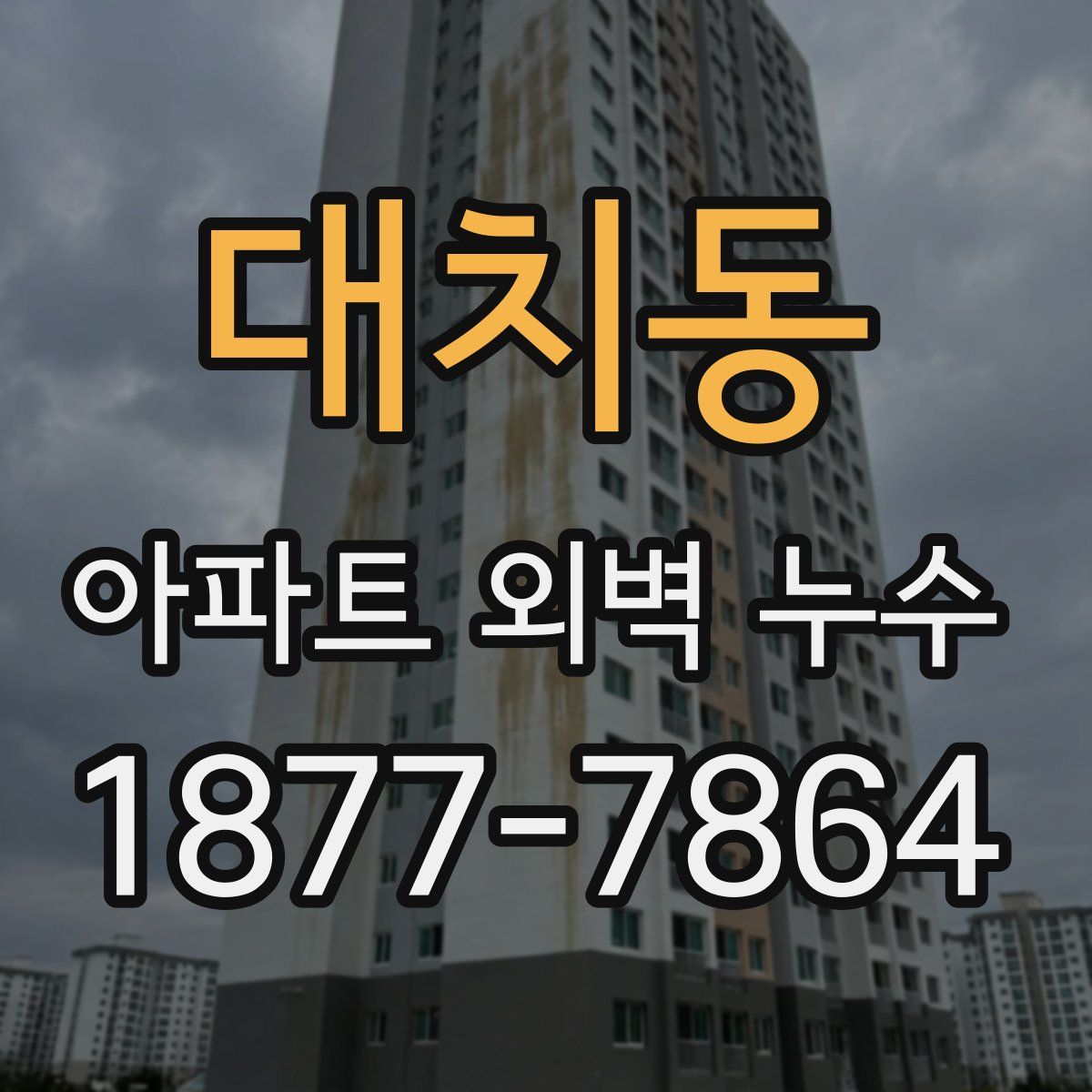 대치동 아파트 외벽 누수
