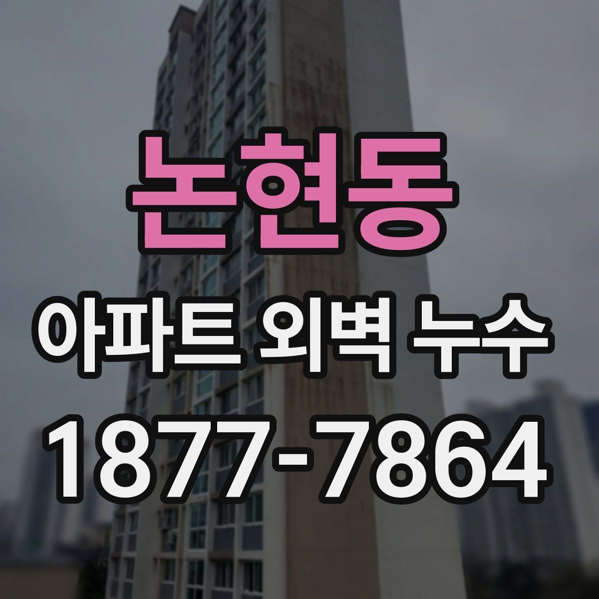 논현동 아파트 외벽 누수