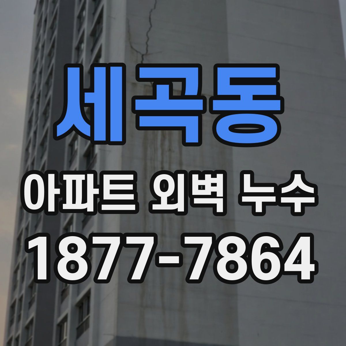 세곡동 아파트 외벽 누수