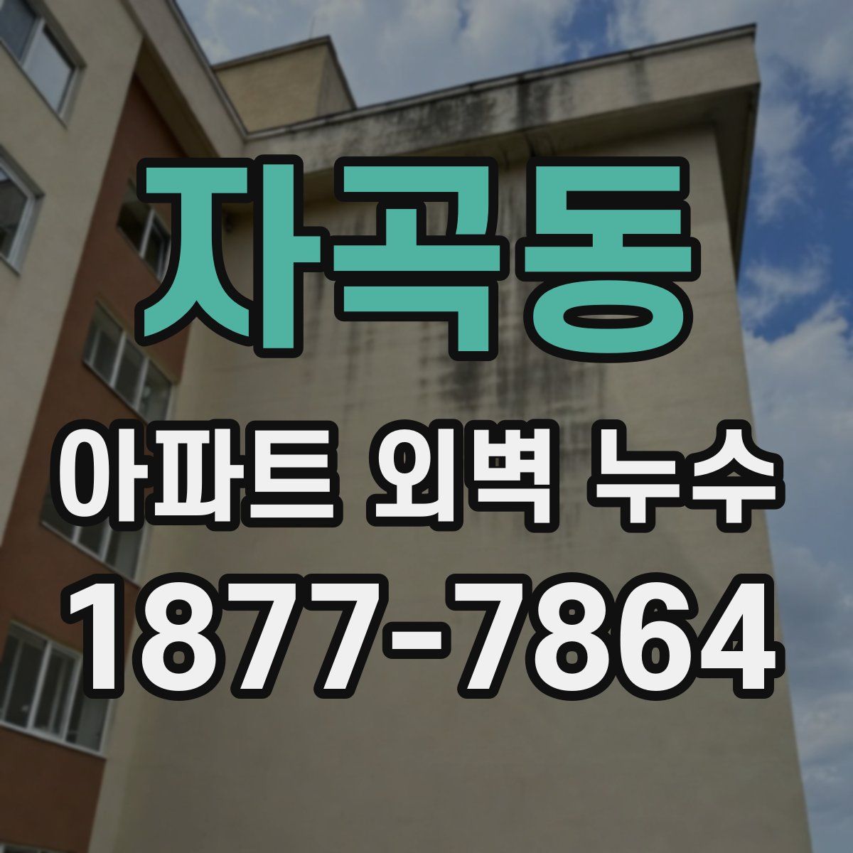 자곡동 아파트 외벽 누수