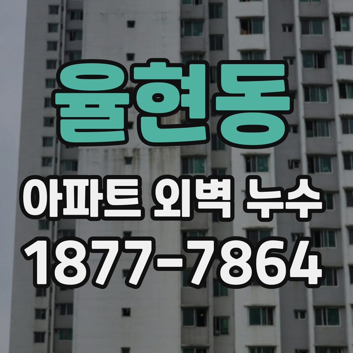 율현동 아파트 외벽 누수