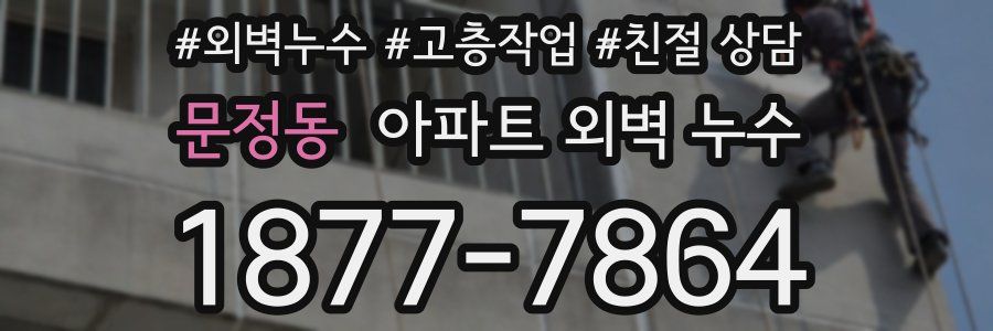 문정동 아파트 외벽 누수