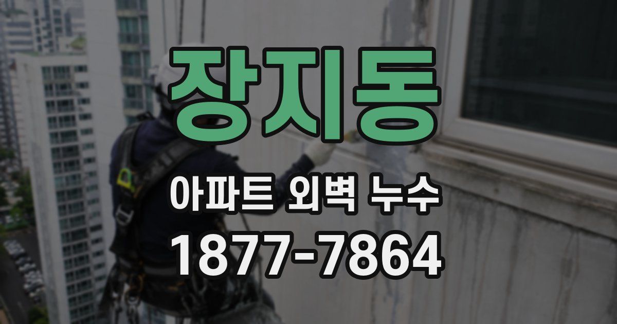 장지동 아파트 외벽 누수