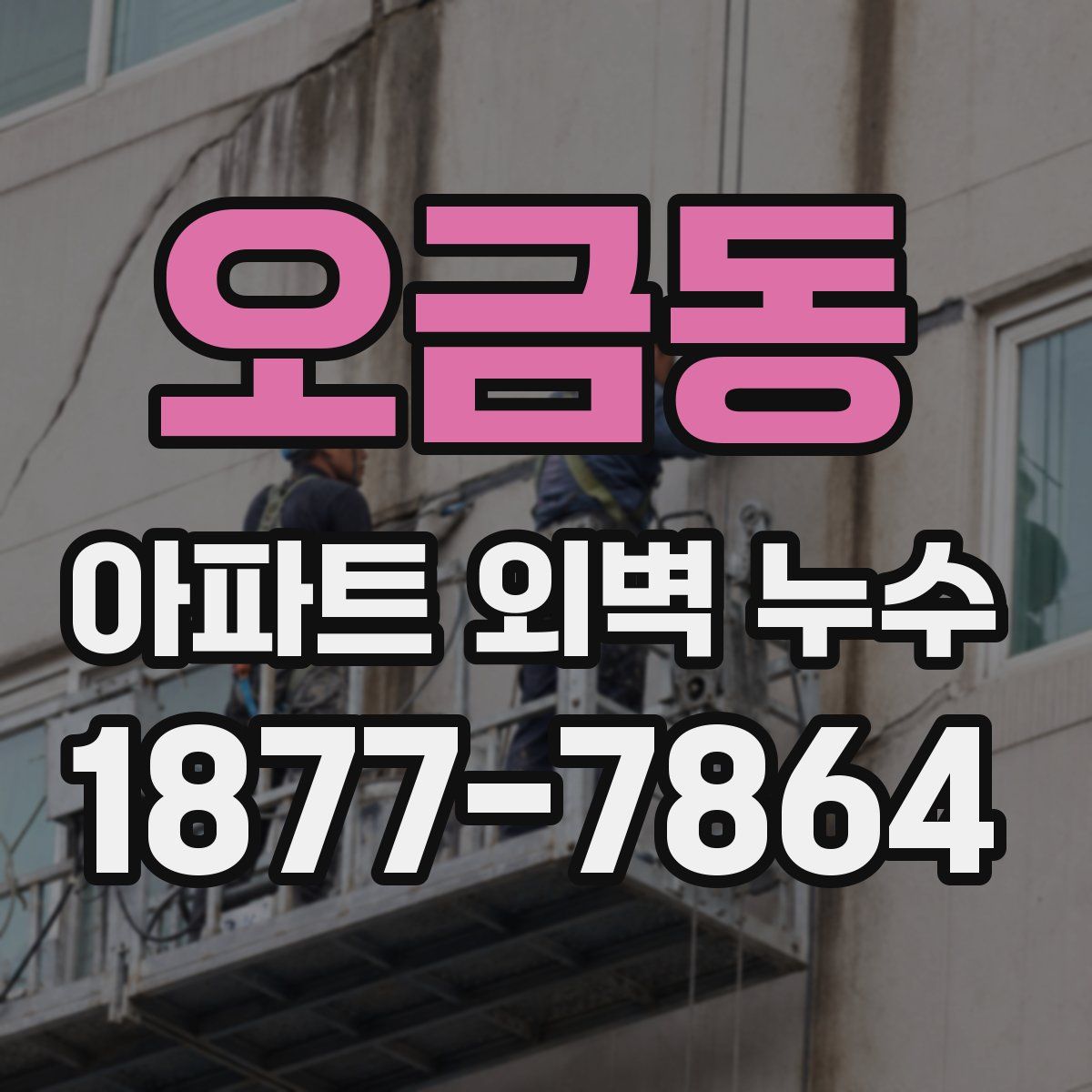 오금동 아파트 외벽 누수