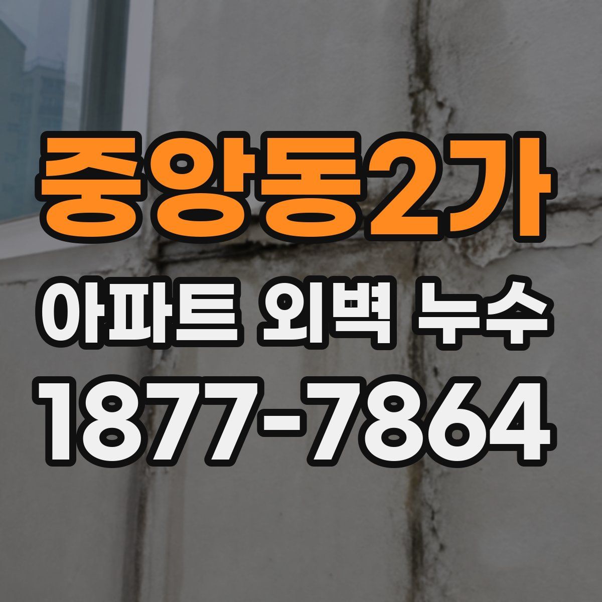 중앙동2가 아파트 외벽 누수