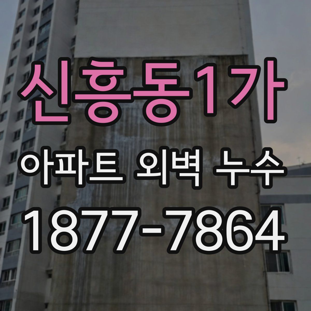 신흥동1가 아파트 외벽 누수
