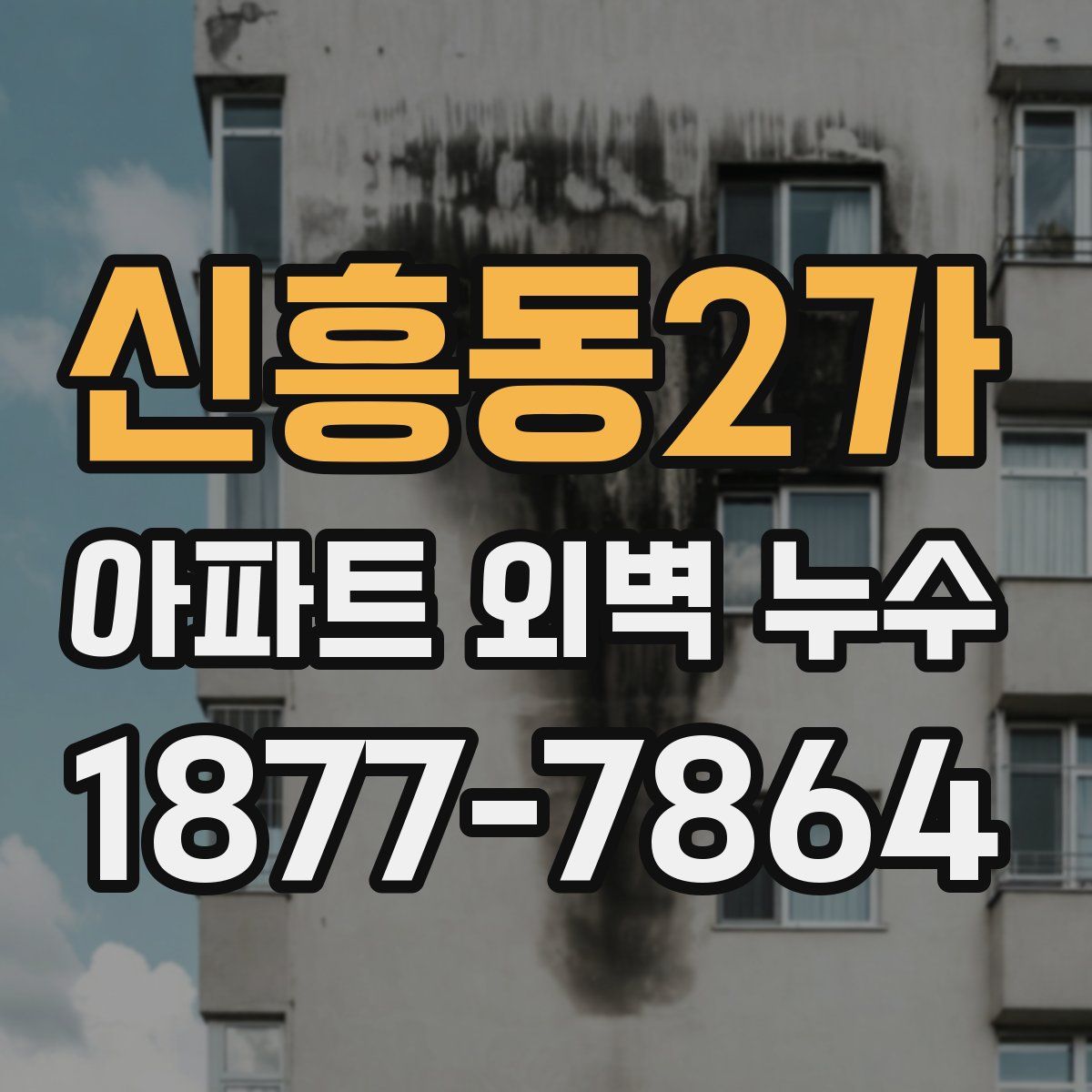 신흥동2가 아파트 외벽 누수