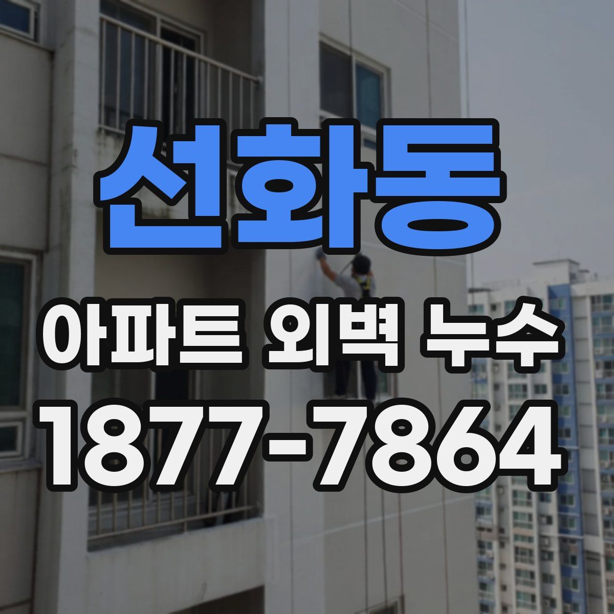 선화동 아파트 외벽 누수