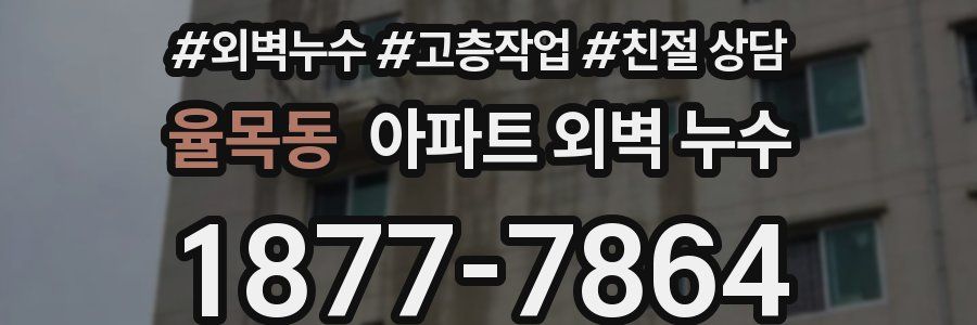 율목동 아파트 외벽 누수