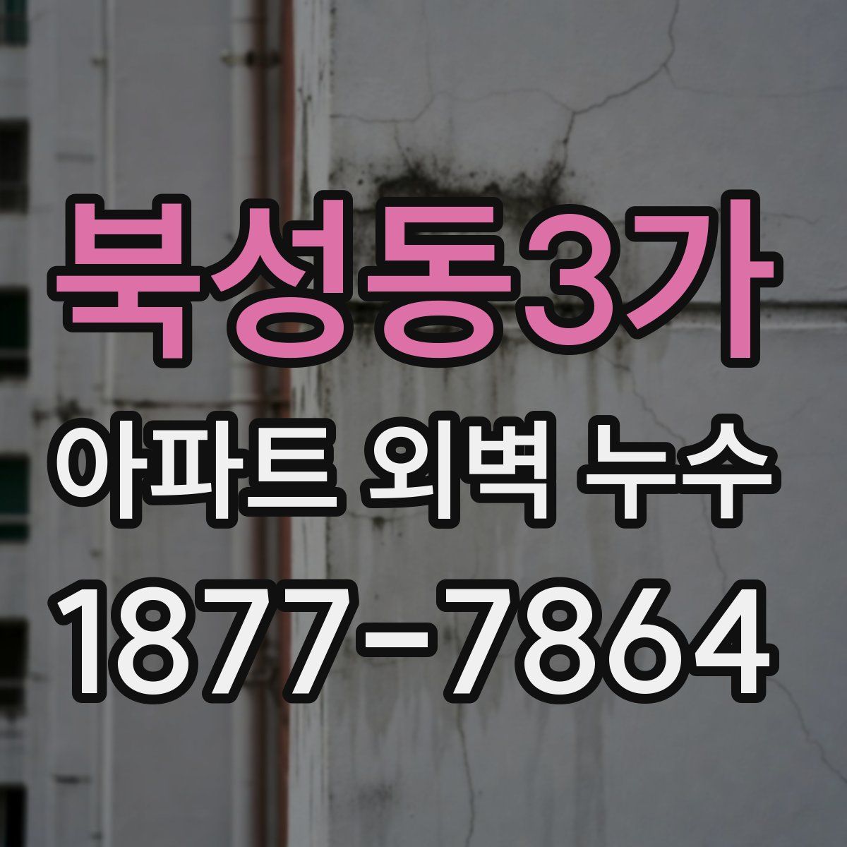 북성동3가 아파트 외벽 누수