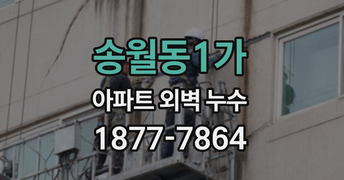 송월동1가 아파트 외벽 누수