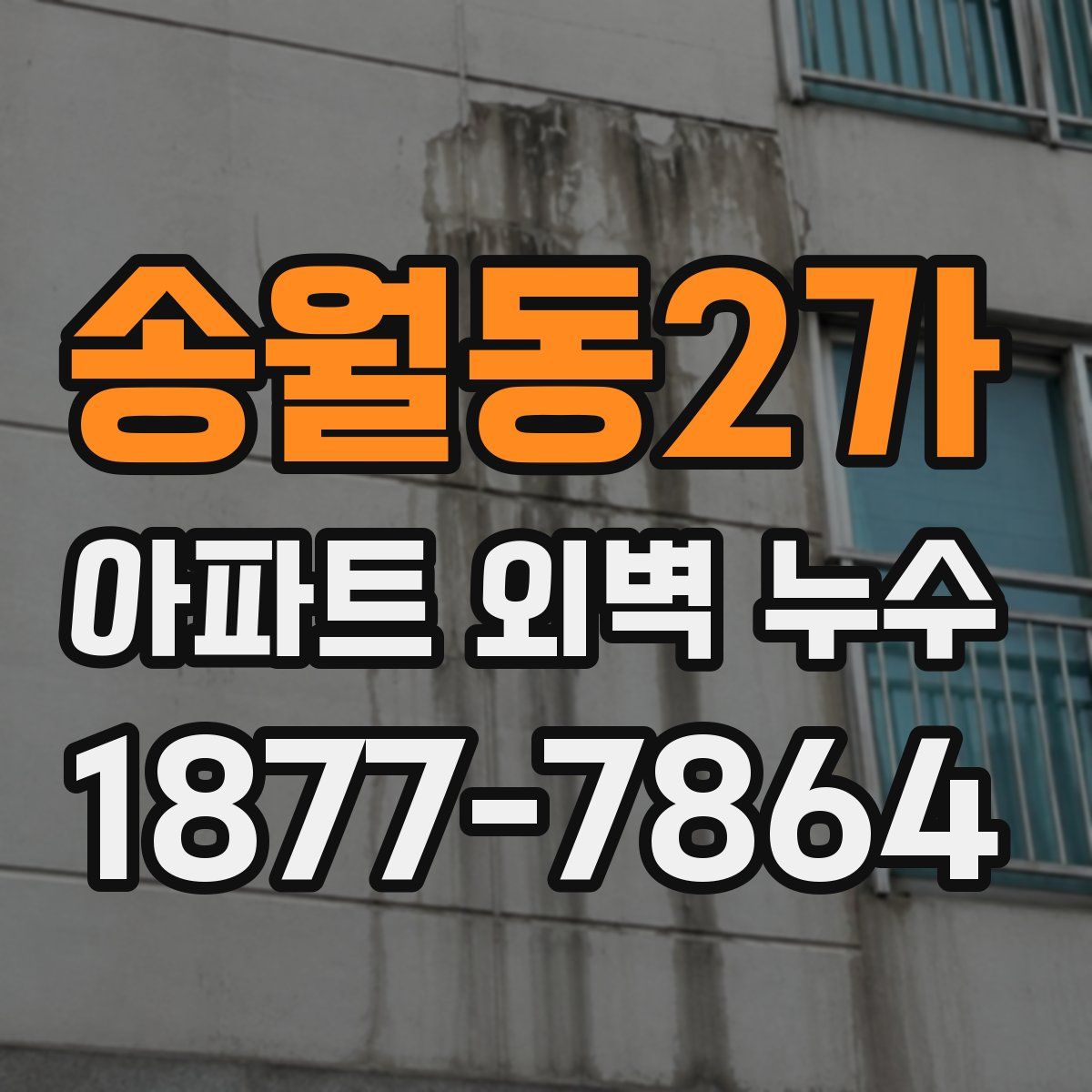 송월동2가 아파트 외벽 누수