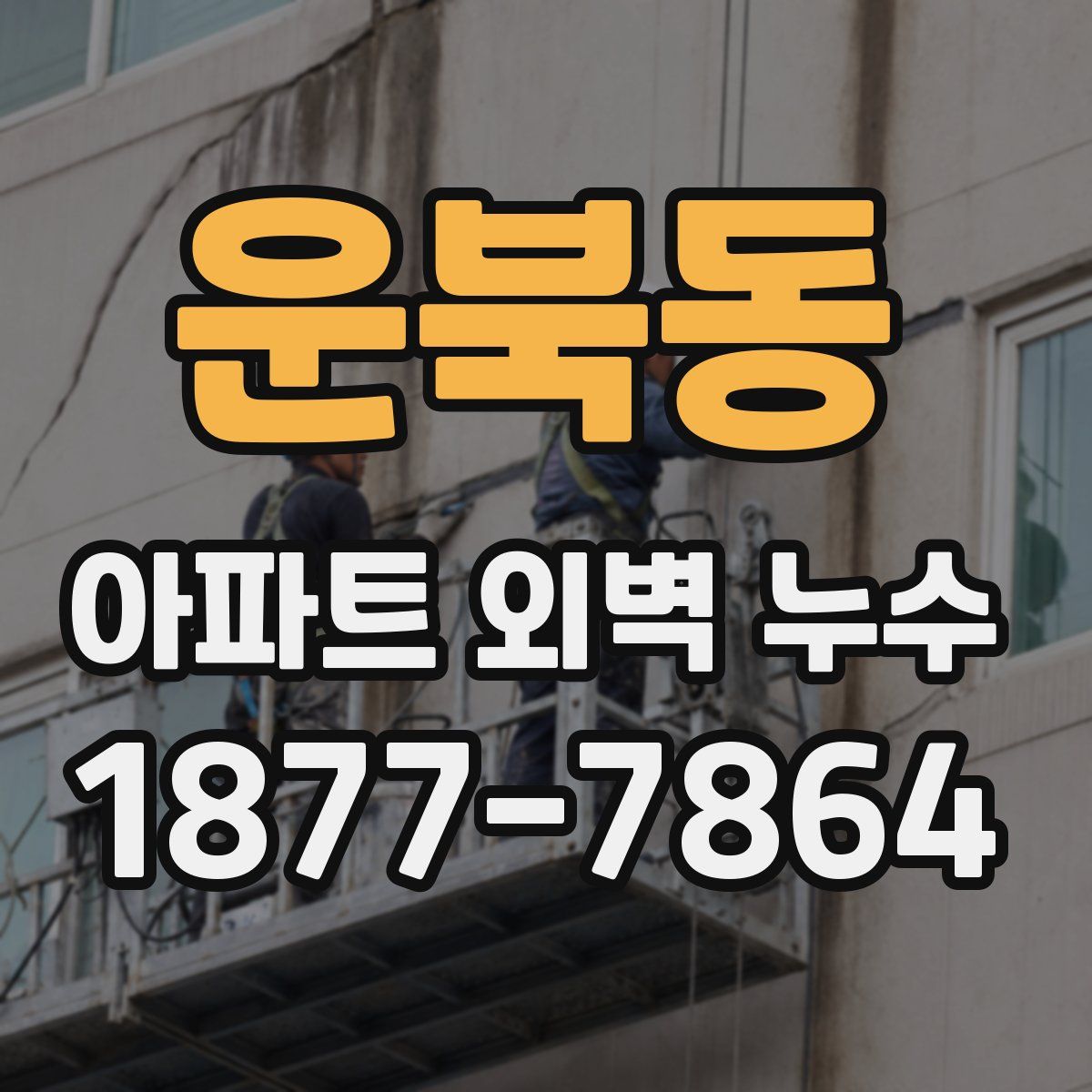 운북동 아파트 외벽 누수