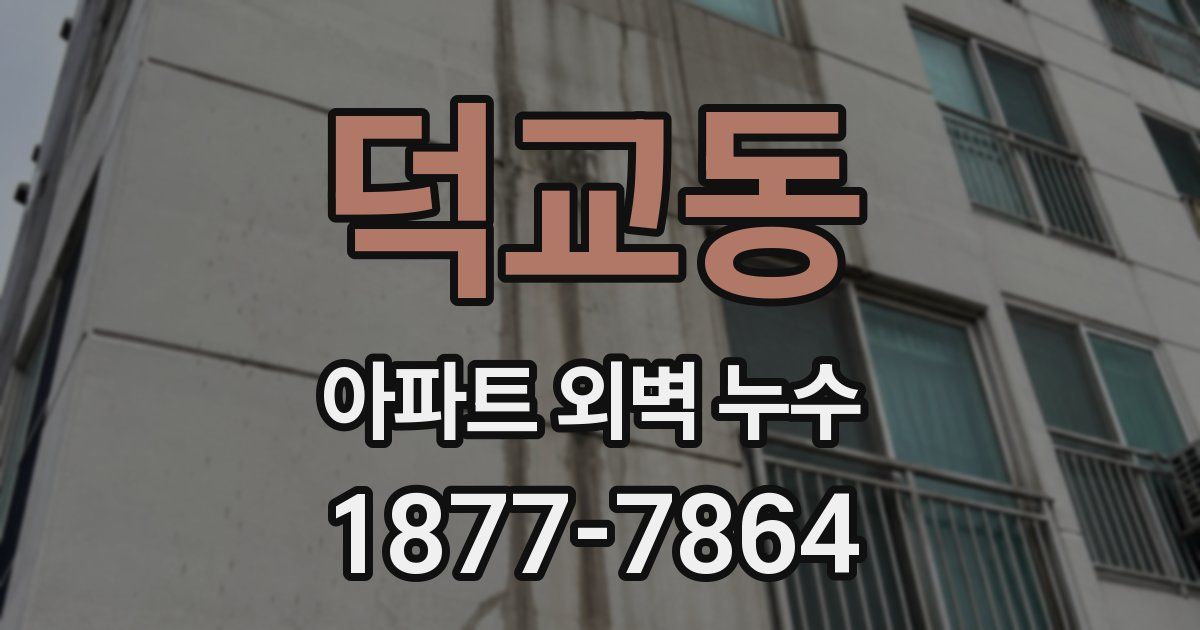 덕교동 아파트 외벽 누수