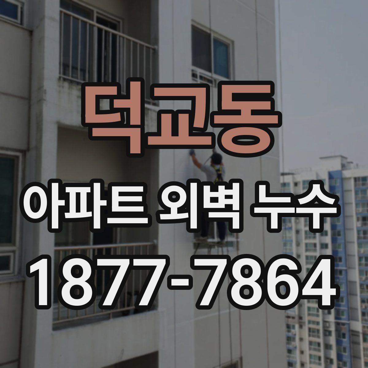 덕교동 아파트 외벽 누수