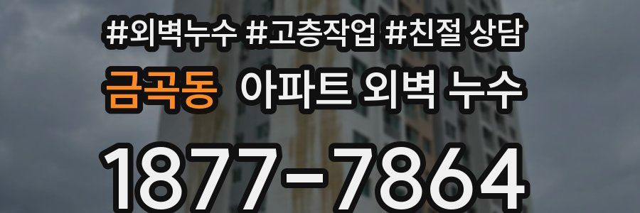 금곡동 아파트 외벽 누수