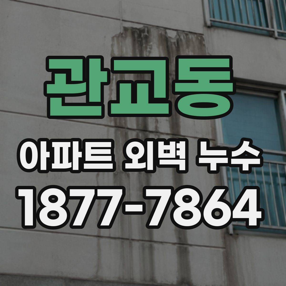 관교동 아파트 외벽 누수 보수 전 현장 사진이 중요한 이유