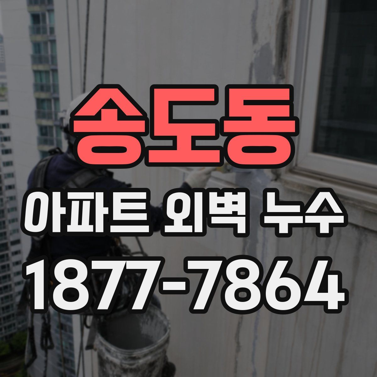 송도동 아파트 외벽 누수