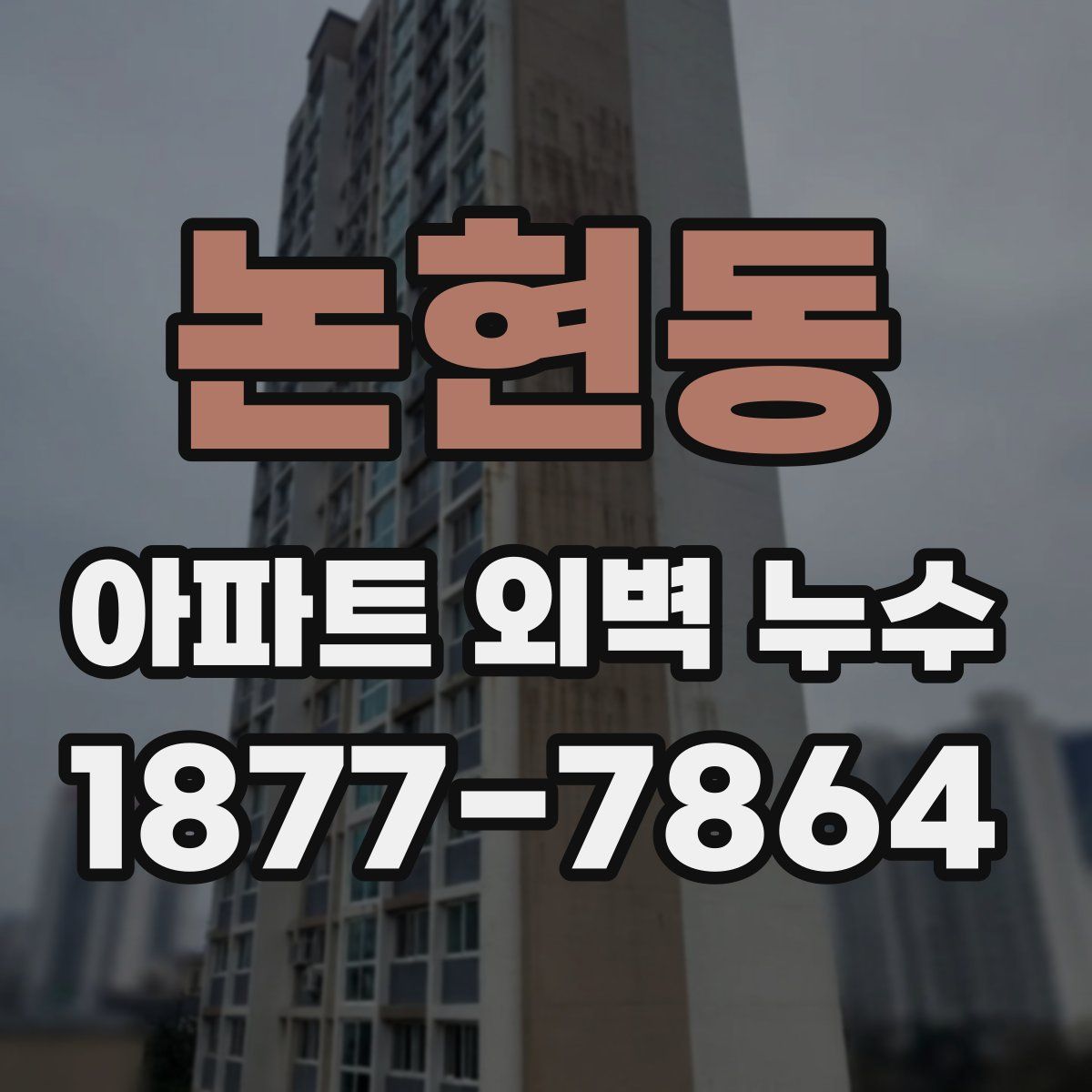 논현동 아파트 외벽 누수