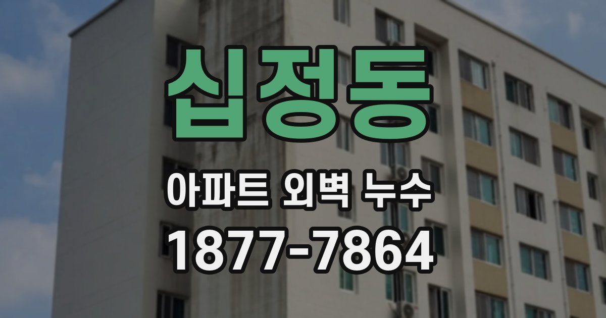 십정동 아파트 외벽 누수