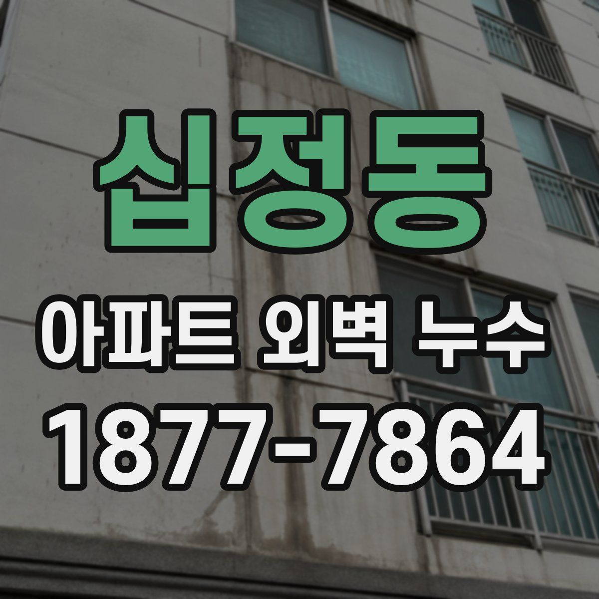 십정동 아파트 외벽 누수