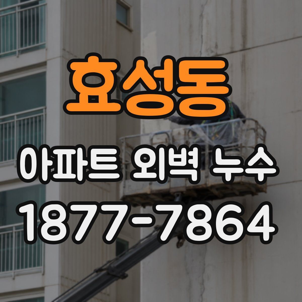 효성동 아파트 외벽 누수