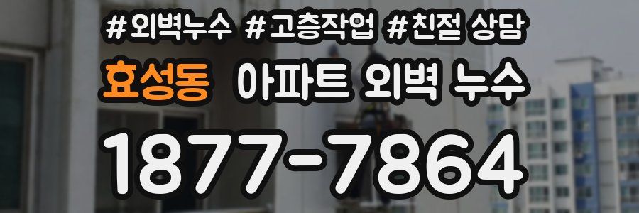 효성동 아파트 외벽 누수