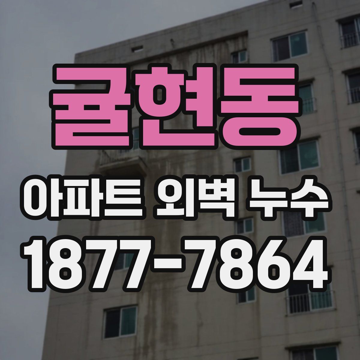 귤현동 아파트 외벽 누수