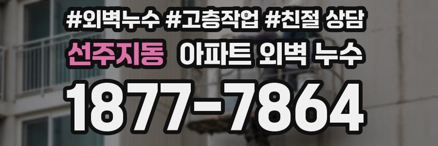 선주지동 아파트 외벽 누수