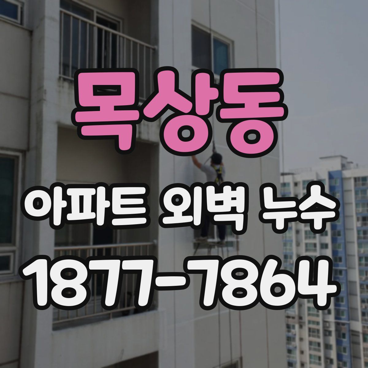목상동 아파트 외벽 누수