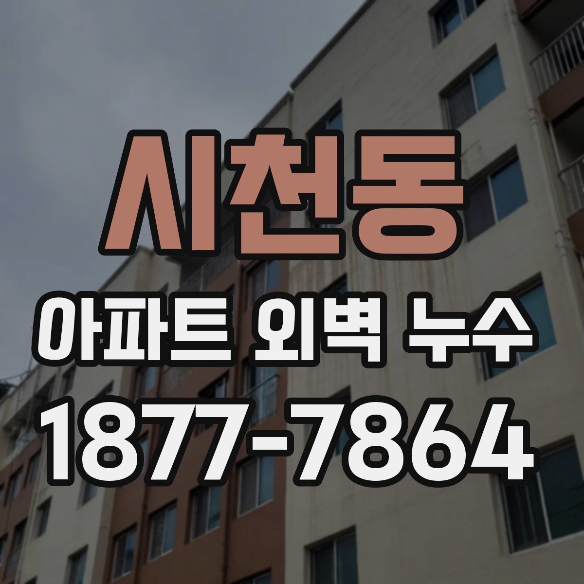 시천동 아파트 외벽 누수