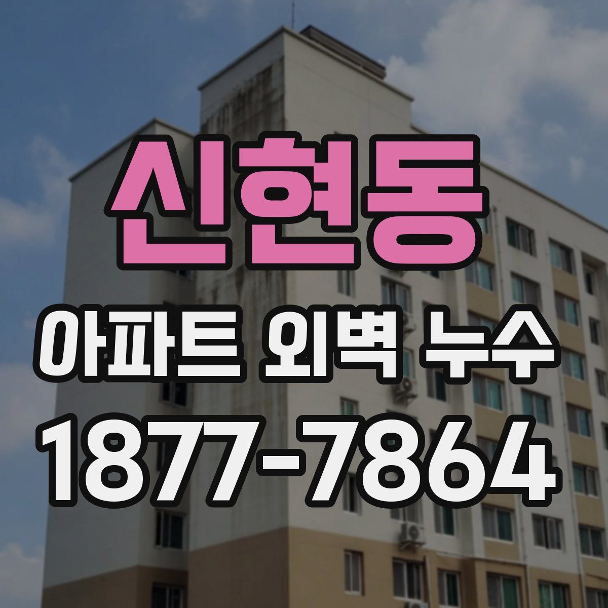 신현동 아파트 외벽 누수