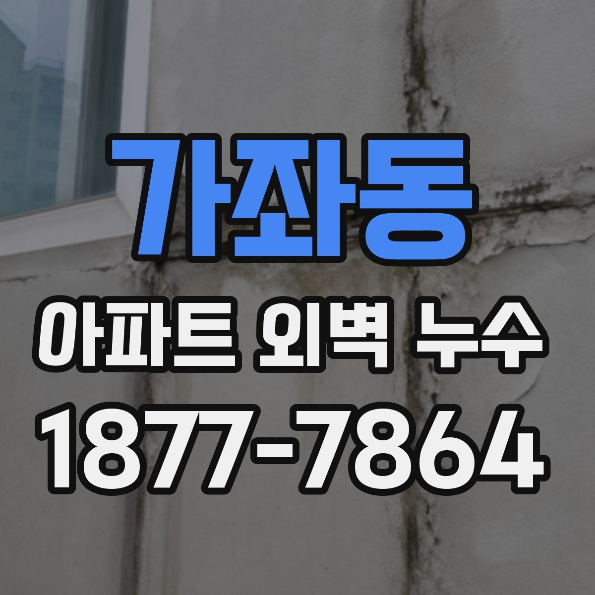 가좌동 아파트 외벽 누수