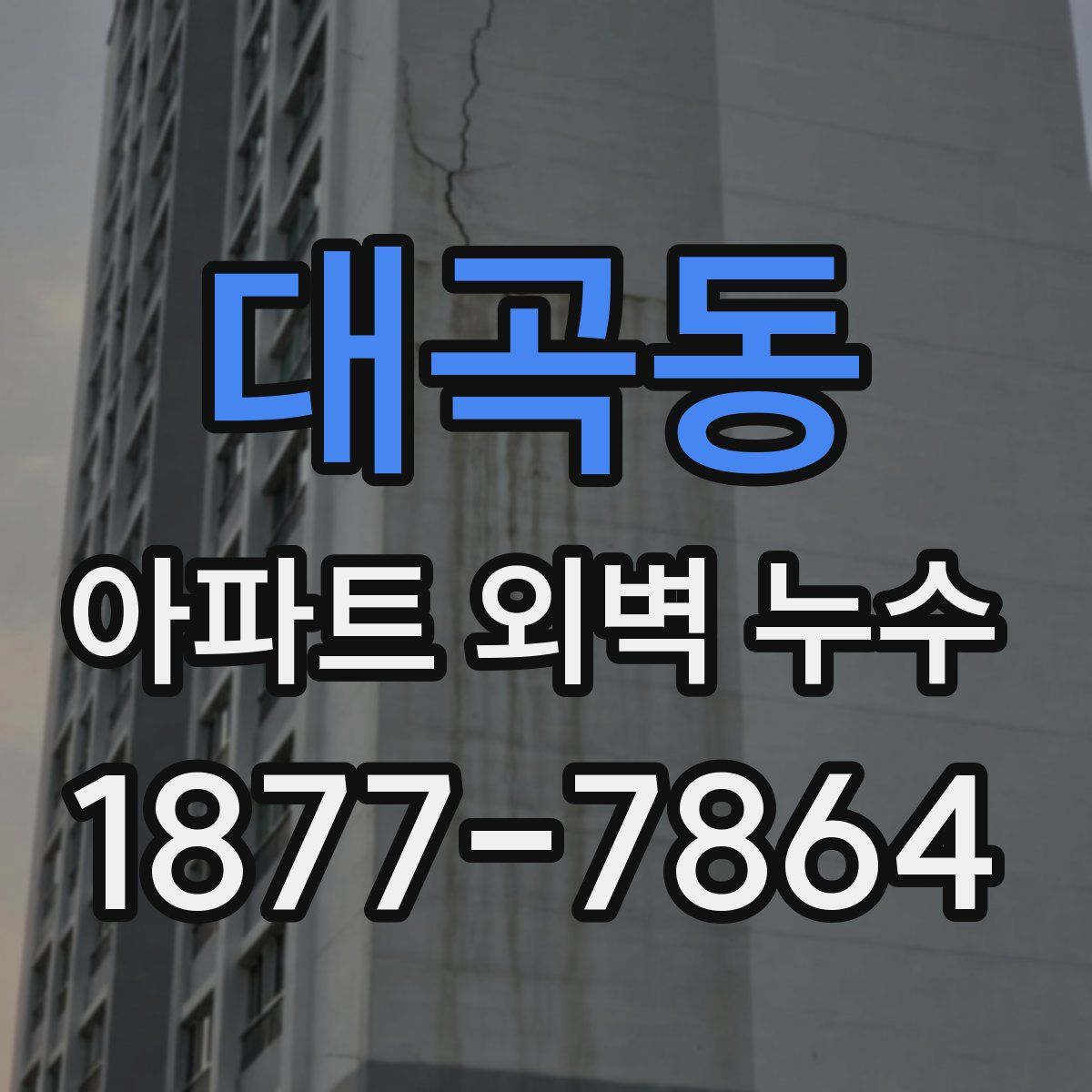 대곡동 아파트 외벽 누수