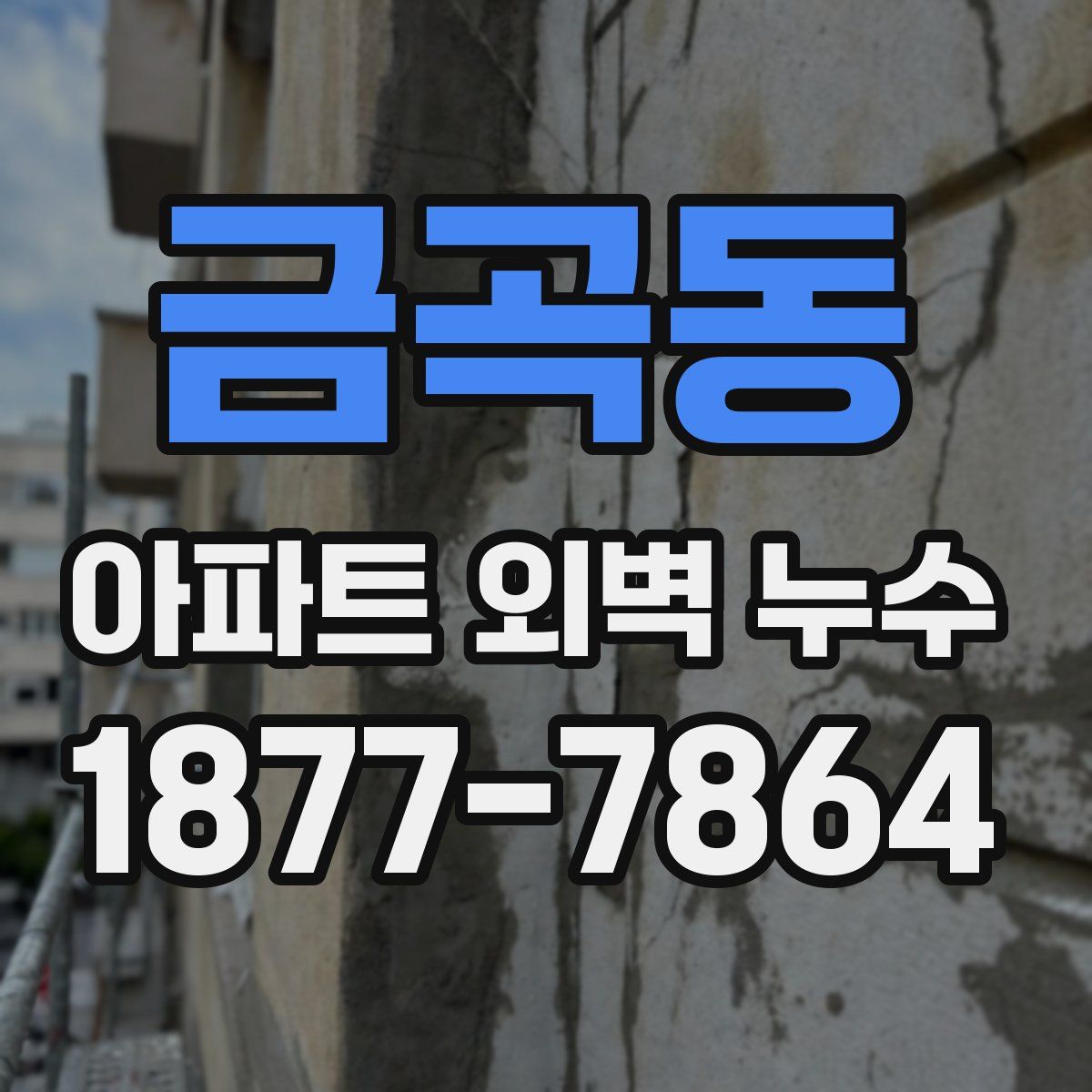 금곡동 아파트 외벽 누수