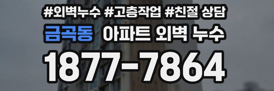 금곡동 아파트 외벽 누수