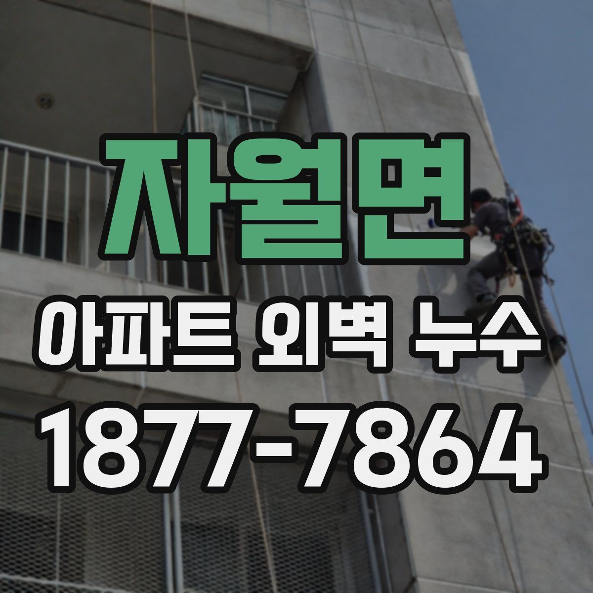 자월면 아파트 외벽 누수