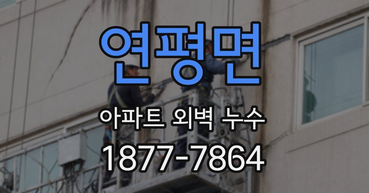 연평면 아파트 외벽 누수