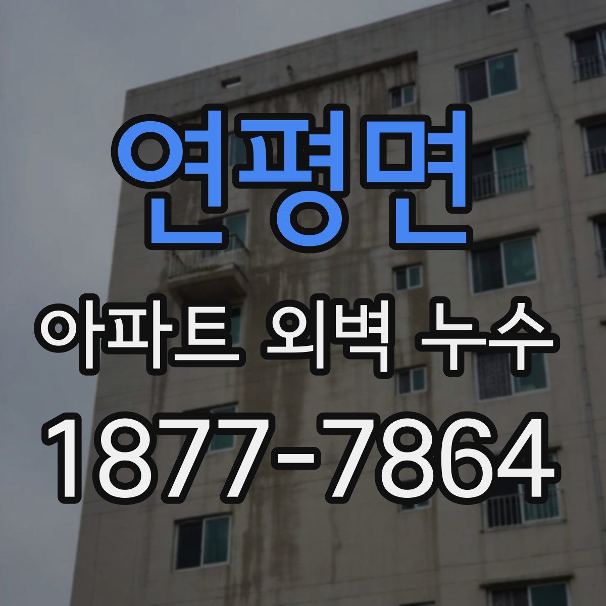연평면 아파트 외벽 누수