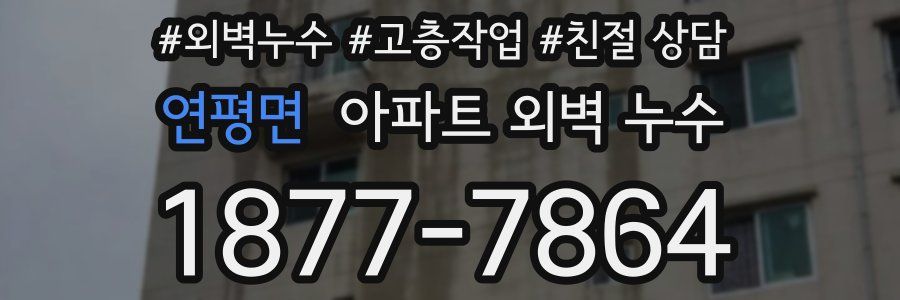 연평면 아파트 외벽 누수