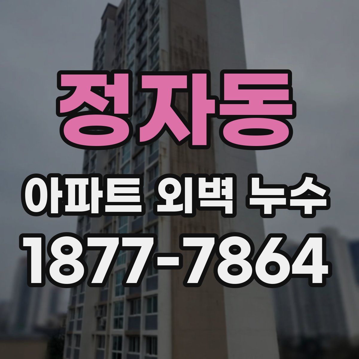 정자동 아파트 외벽 누수