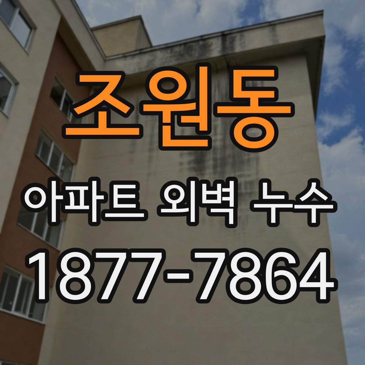 조원동 아파트 외벽 누수