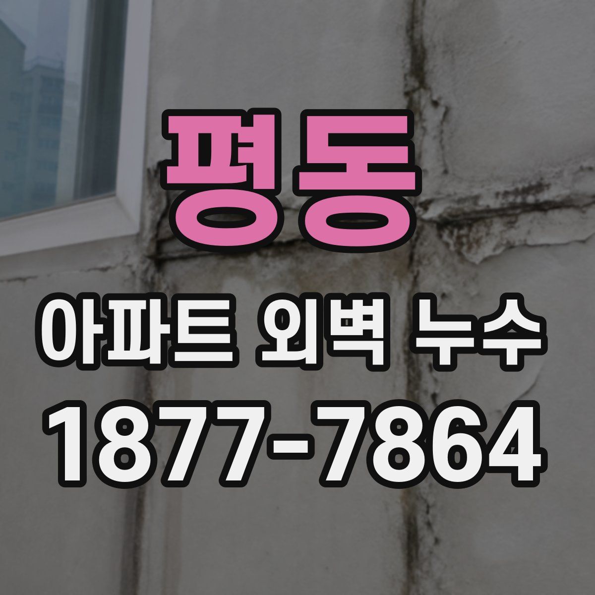 평동 아파트 외벽 누수