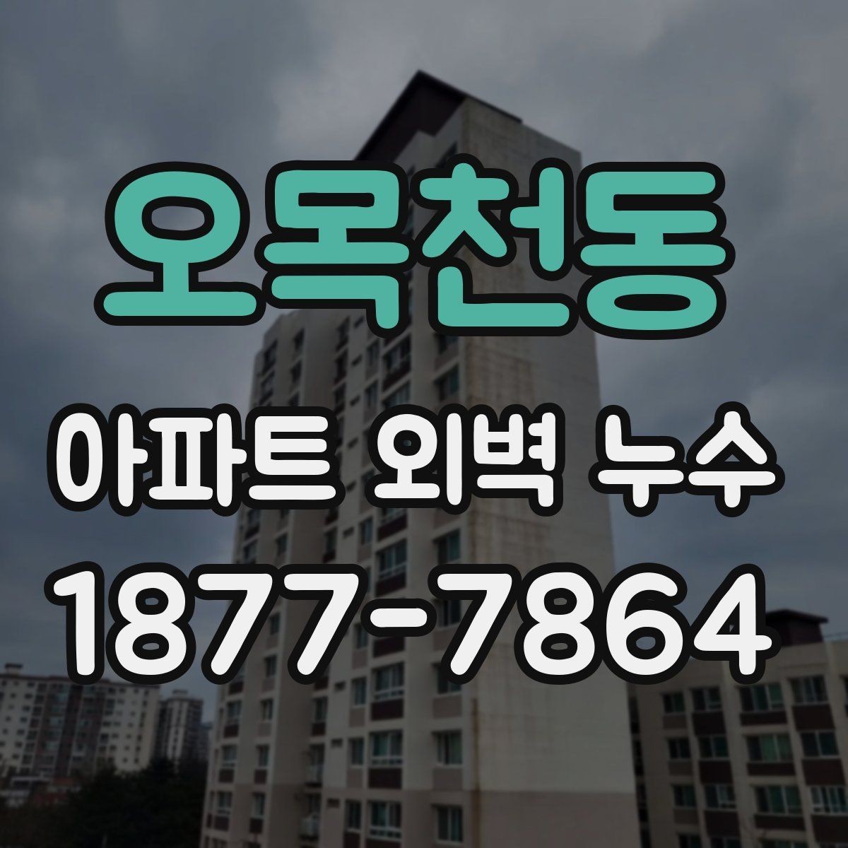 오목천동 아파트 외벽 누수 발생 구간별 보수 접근법