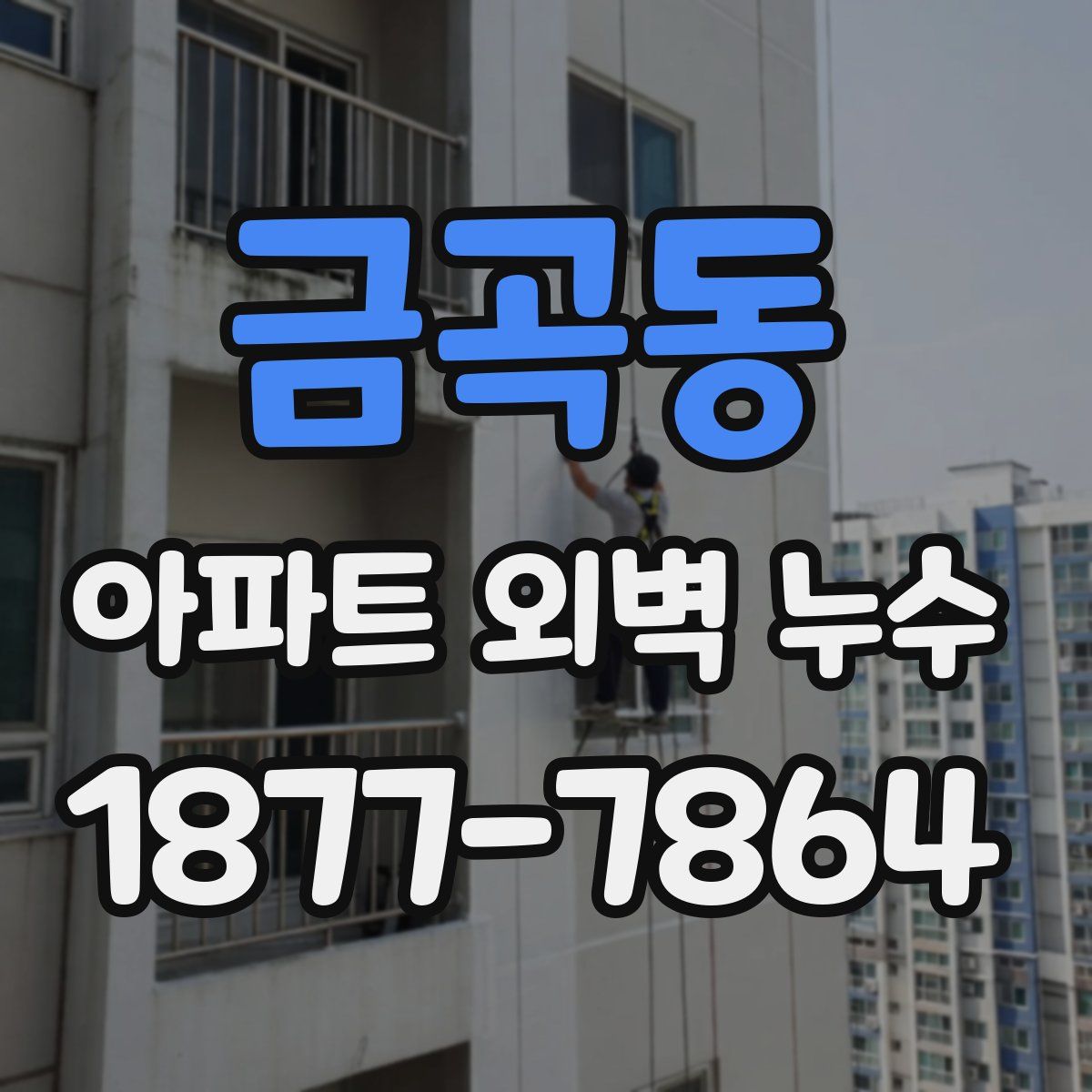 금곡동 아파트 외벽 누수