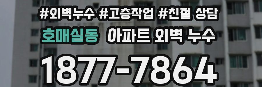 호매실동 아파트 외벽 누수