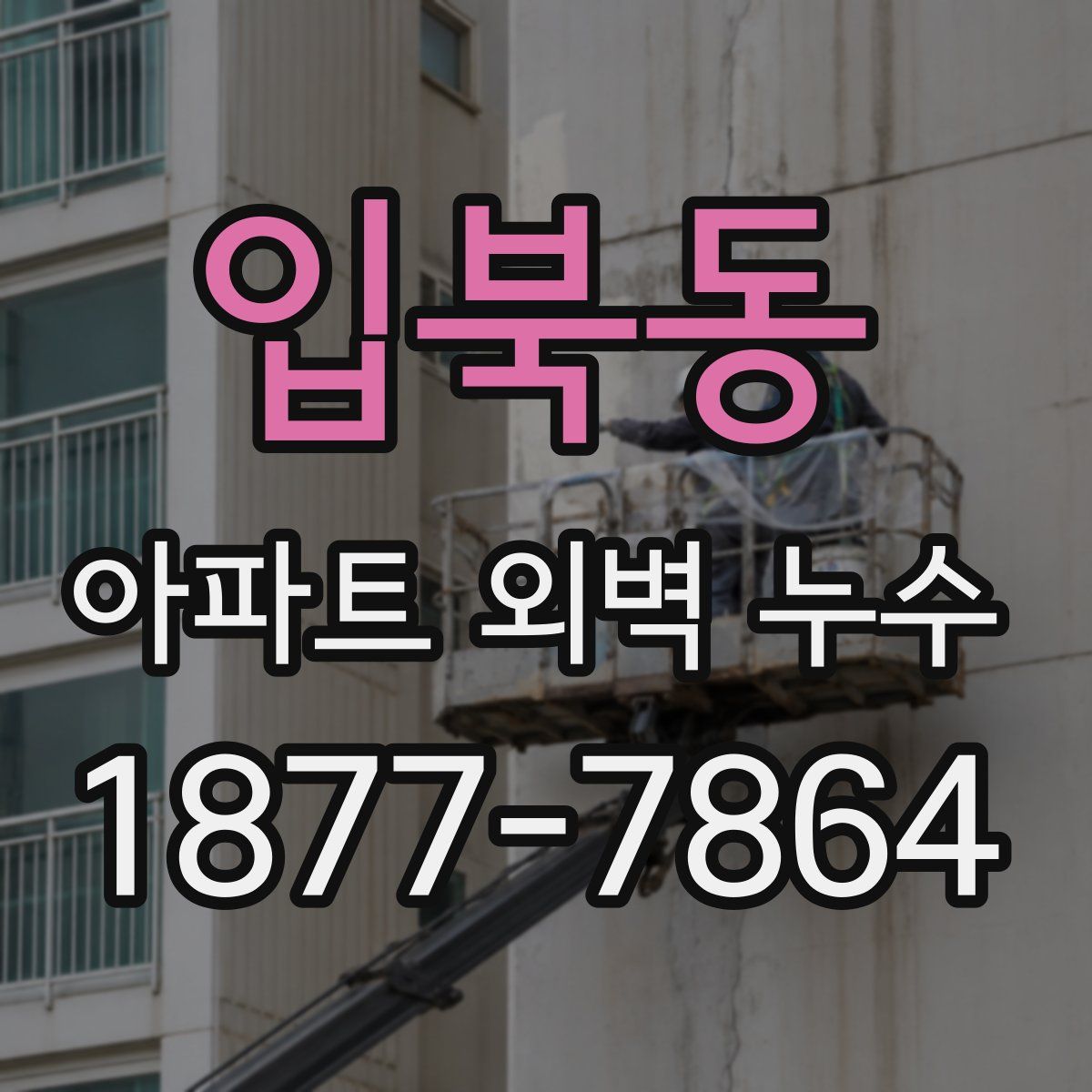 입북동 아파트 외벽 누수